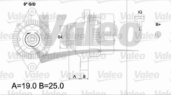 Valeo 437153 - Generator alexcarstop-ersatzteile.com