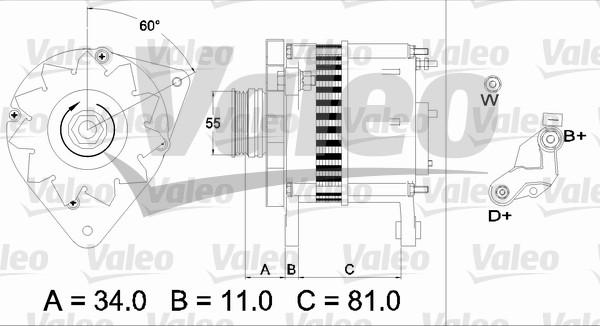 Valeo 437111 - Generator alexcarstop-ersatzteile.com