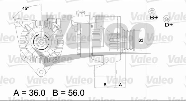 Valeo 437187 - Generator alexcarstop-ersatzteile.com