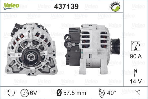 Valeo 437139 - Generator alexcarstop-ersatzteile.com