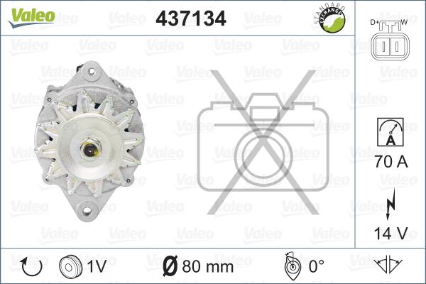 Valeo 437134 - Generator alexcarstop-ersatzteile.com