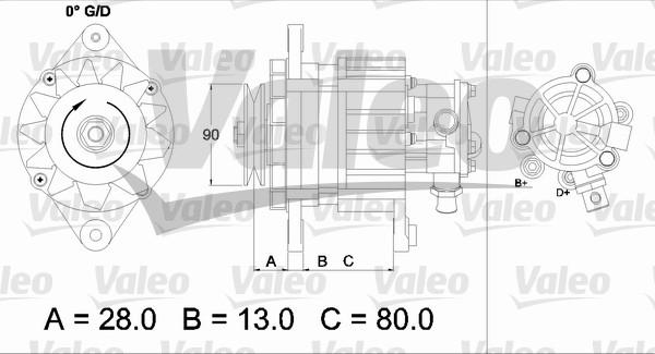 Valeo 437122 - Generator alexcarstop-ersatzteile.com