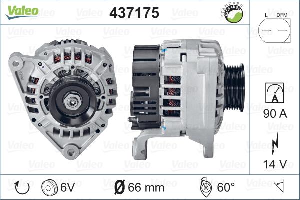 Valeo 437175 - Generator alexcarstop-ersatzteile.com