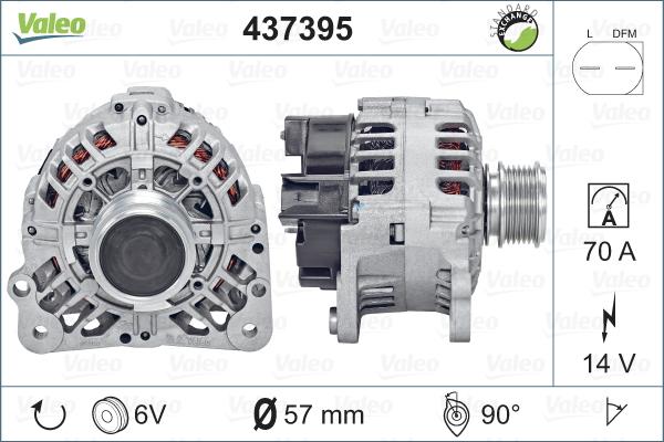 Valeo 437395 - Generator alexcarstop-ersatzteile.com