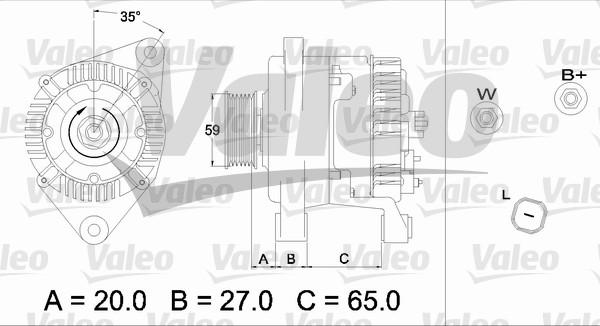 Valeo 437347 - Generator alexcarstop-ersatzteile.com