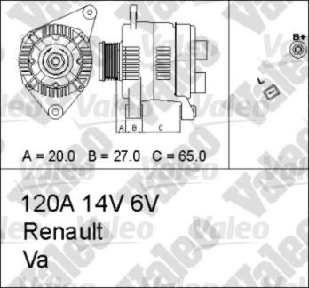 Valeo 437354 - Generator alexcarstop-ersatzteile.com