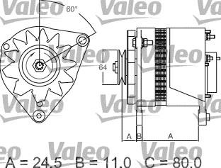 Valeo 437380 - Generator alexcarstop-ersatzteile.com