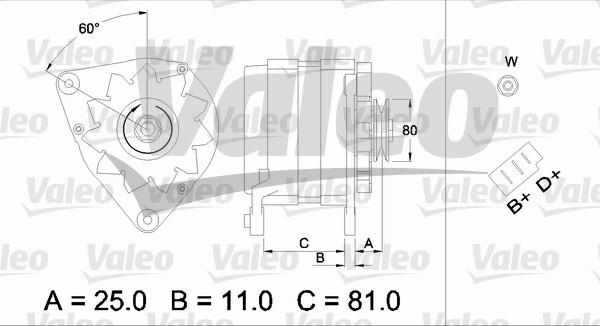 Valeo 437381 - Generator alexcarstop-ersatzteile.com