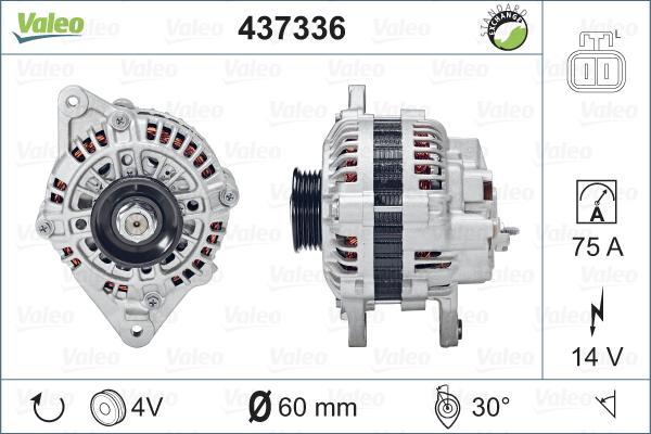 Valeo 437336 - Generator alexcarstop-ersatzteile.com