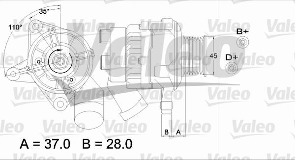 Valeo 437331 - Generator alexcarstop-ersatzteile.com