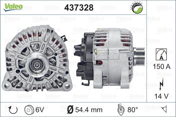 Valeo 437328 - Generator alexcarstop-ersatzteile.com