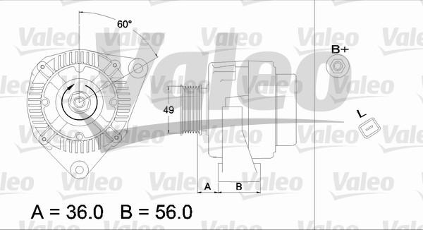 Valeo 437225 - Generator alexcarstop-ersatzteile.com