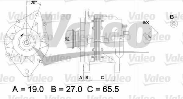 Valeo 437220 - Generator alexcarstop-ersatzteile.com