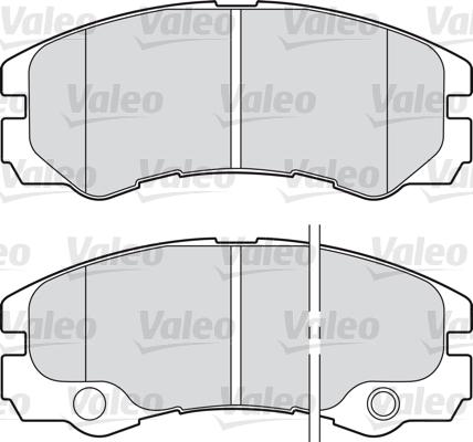 Valeo 598460 - Bremsbelagsatz, Scheibenbremse alexcarstop-ersatzteile.com