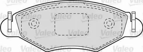 Valeo 598404 - Bremsbelagsatz, Scheibenbremse alexcarstop-ersatzteile.com