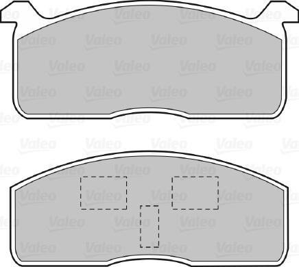 Valeo 598614 - Bremsbelagsatz, Scheibenbremse alexcarstop-ersatzteile.com