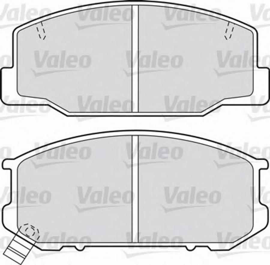 Valeo 598686 - Bremsbelagsatz, Scheibenbremse alexcarstop-ersatzteile.com