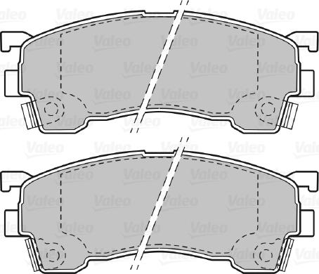 Valeo 598629 - Bremsbelagsatz, Scheibenbremse alexcarstop-ersatzteile.com