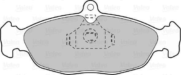 Valeo 598039 - Bremsbelagsatz, Scheibenbremse alexcarstop-ersatzteile.com