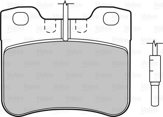 Valeo 598156 - Bremsbelagsatz, Scheibenbremse alexcarstop-ersatzteile.com