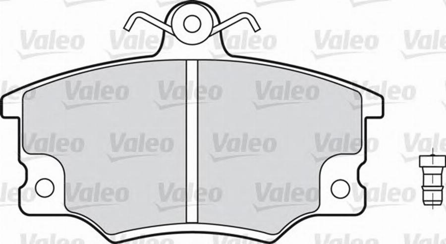 Valeo 598101 - Bremsbelagsatz, Scheibenbremse alexcarstop-ersatzteile.com