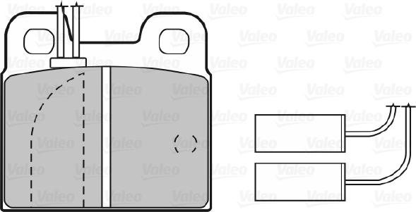 Valeo 598114 - Bremsbelagsatz, Scheibenbremse alexcarstop-ersatzteile.com