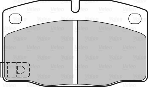 Valeo 598182 - Bremsbelagsatz, Scheibenbremse alexcarstop-ersatzteile.com