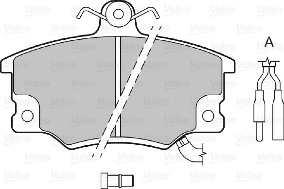 Valeo 598133 - Bremsbelagsatz, Scheibenbremse alexcarstop-ersatzteile.com