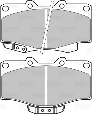 Valeo 598897 - Bremsbelagsatz, Scheibenbremse alexcarstop-ersatzteile.com