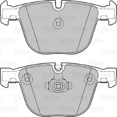 Valeo 598820 - Bremsbelagsatz, Scheibenbremse alexcarstop-ersatzteile.com