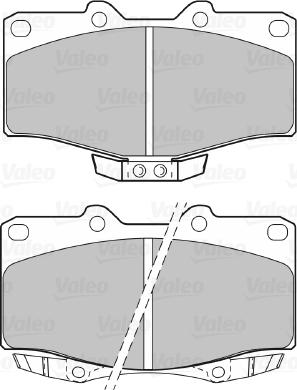 Valeo 598393 - Bremsbelagsatz, Scheibenbremse alexcarstop-ersatzteile.com