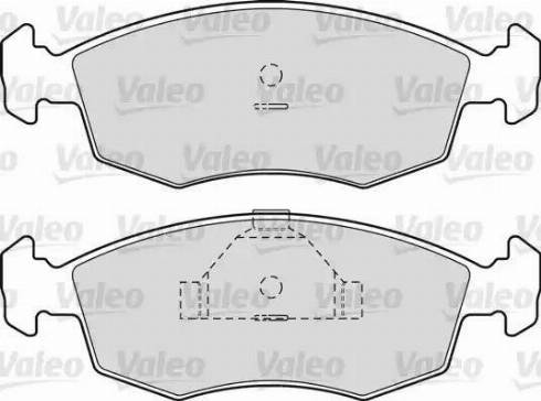 Valeo 598344 - Bremsbelagsatz, Scheibenbremse alexcarstop-ersatzteile.com