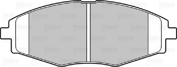 Valeo 670316 - Bremsbelagsatz, Scheibenbremse alexcarstop-ersatzteile.com