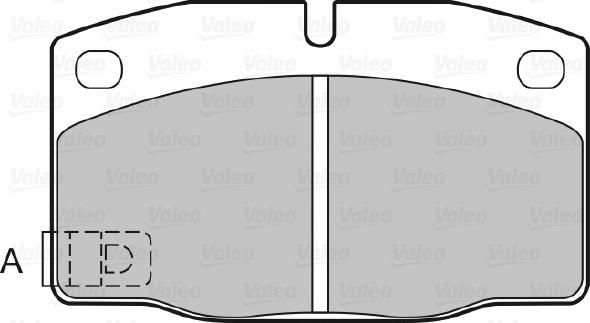 Valeo 598333 - Bremsbelagsatz, Scheibenbremse alexcarstop-ersatzteile.com