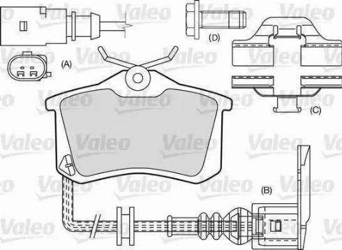 Valeo 540490 - Bremsbelagsatz, Scheibenbremse alexcarstop-ersatzteile.com