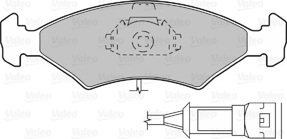 Valeo 598212 - Bremsbelagsatz, Scheibenbremse alexcarstop-ersatzteile.com