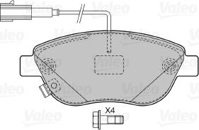 Valeo 598721 - Bremsbelagsatz, Scheibenbremse alexcarstop-ersatzteile.com