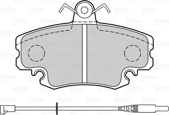 Valeo 598775 - Bremsbelagsatz, Scheibenbremse alexcarstop-ersatzteile.com