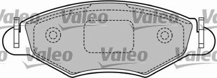 Valeo 597492 - Bremsbelagsatz, Scheibenbremse alexcarstop-ersatzteile.com