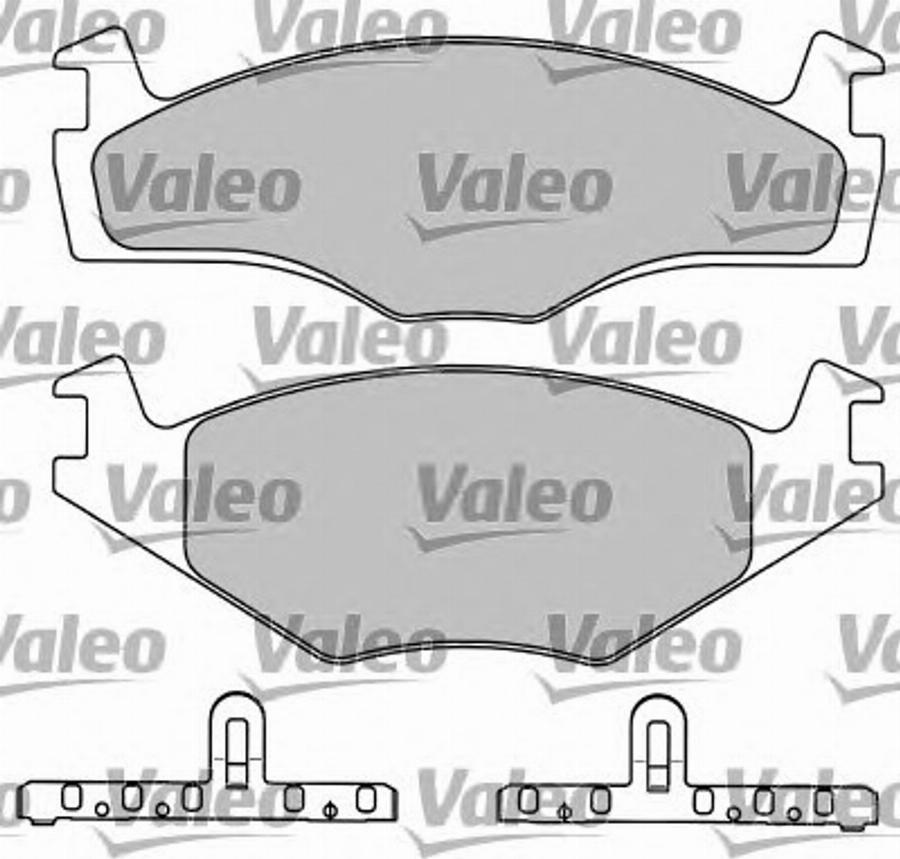 Valeo 597046 - Bremsbelagsatz, Scheibenbremse alexcarstop-ersatzteile.com