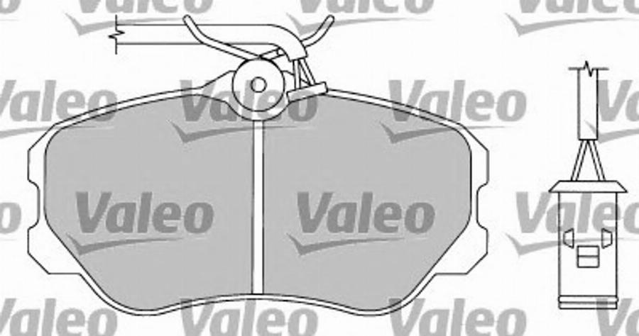 Valeo 597161 - Bremsbelagsatz, Scheibenbremse alexcarstop-ersatzteile.com