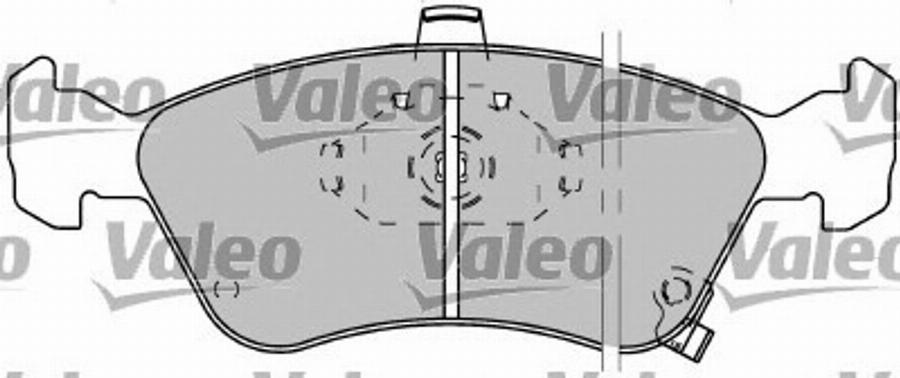 Valeo 597304 - Bremsbelagsatz, Scheibenbremse alexcarstop-ersatzteile.com