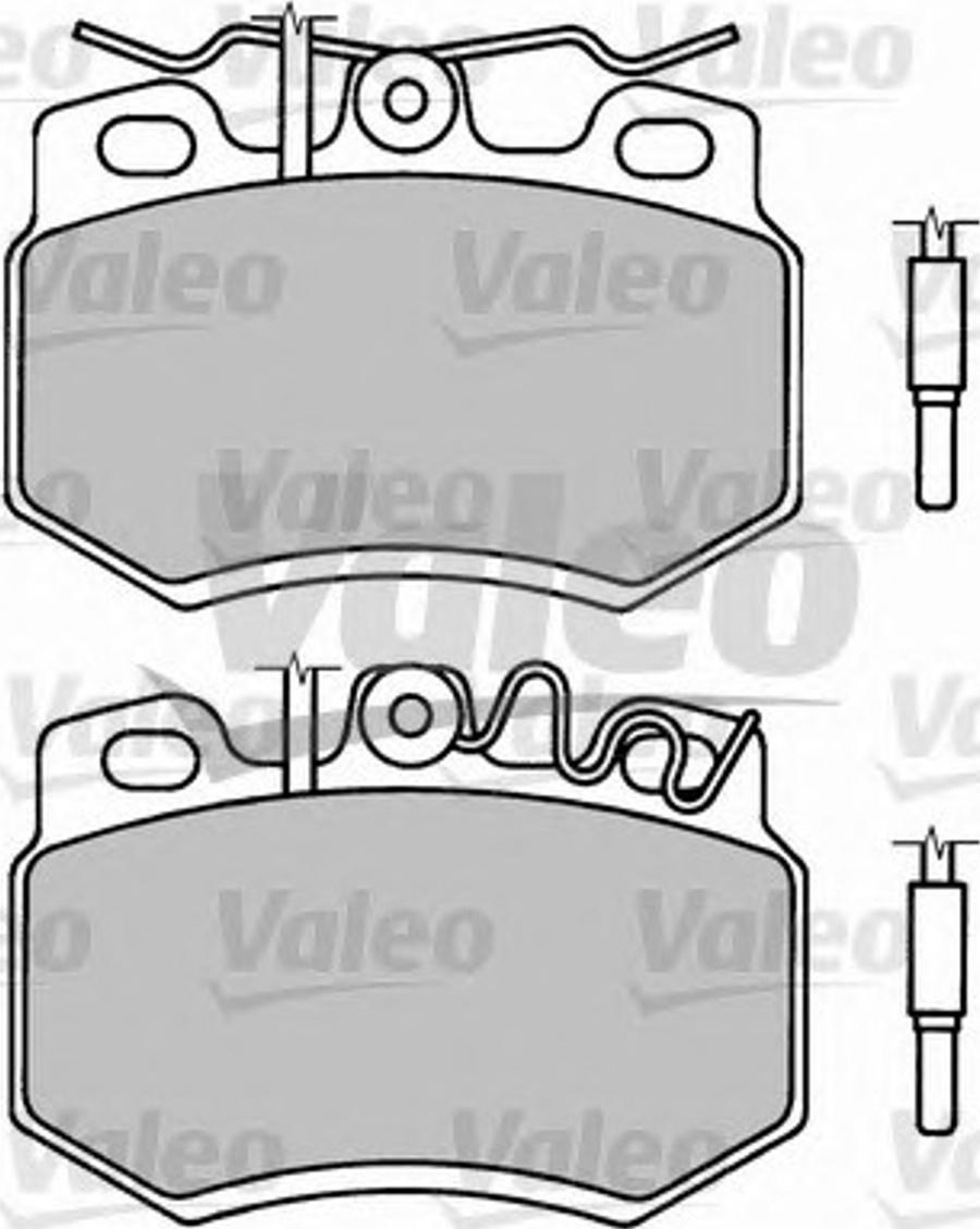 Valeo 597310 - Bremsbelagsatz, Scheibenbremse alexcarstop-ersatzteile.com