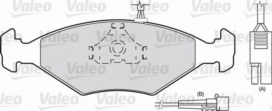 Valeo 540 499 - Bremsbelagsatz, Scheibenbremse alexcarstop-ersatzteile.com