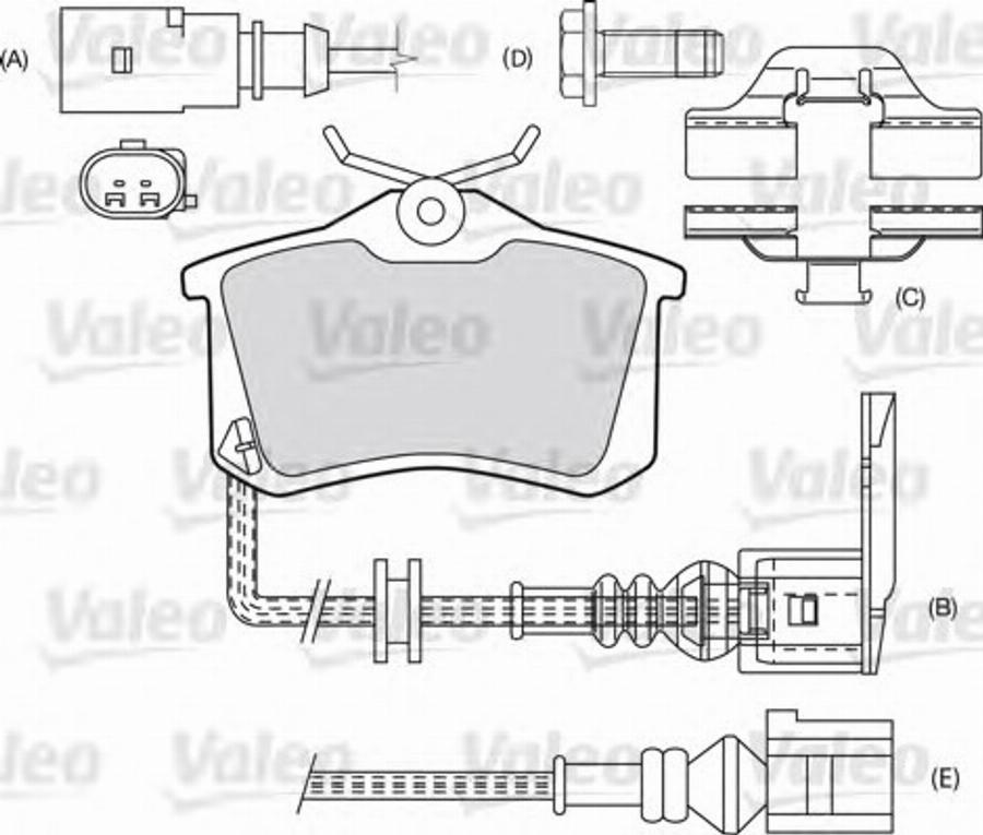 Valeo 540 448 - Bremsbelagsatz, Scheibenbremse alexcarstop-ersatzteile.com