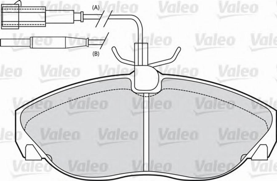 Valeo 540 548 - Bremsbelagsatz, Scheibenbremse alexcarstop-ersatzteile.com