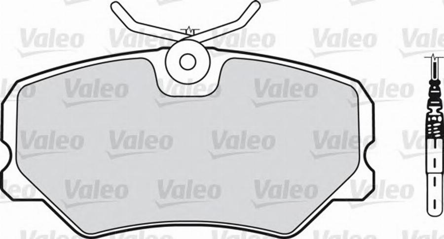 Valeo 540553 - Bremsbelagsatz, Scheibenbremse alexcarstop-ersatzteile.com