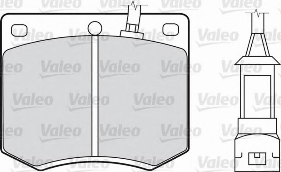 Valeo 540128 - Bremsbelagsatz, Scheibenbremse alexcarstop-ersatzteile.com