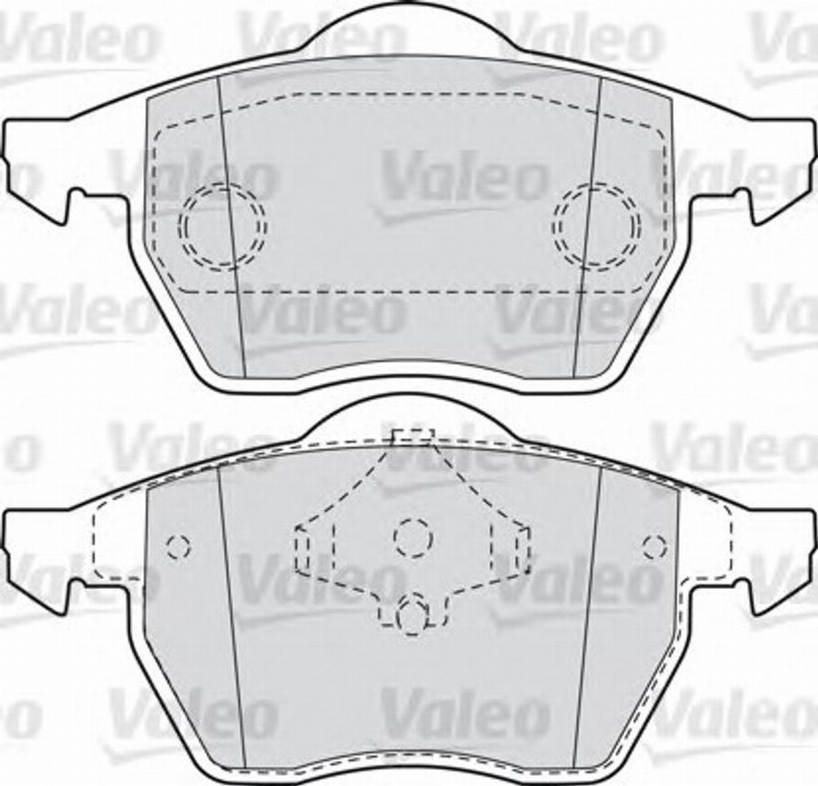 Valeo 540858 - Bremsbelagsatz, Scheibenbremse alexcarstop-ersatzteile.com