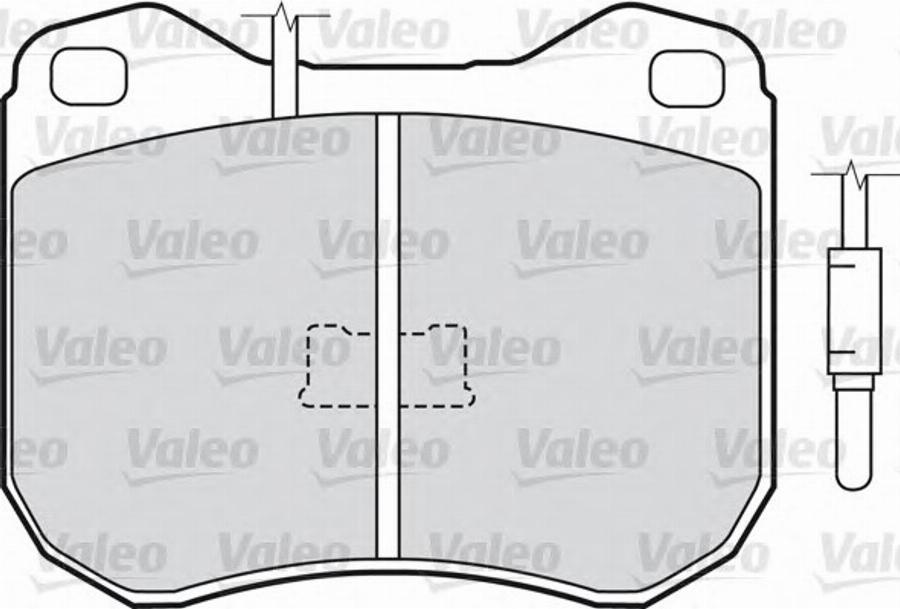 Valeo 540305 - Bremsbelagsatz, Scheibenbremse alexcarstop-ersatzteile.com